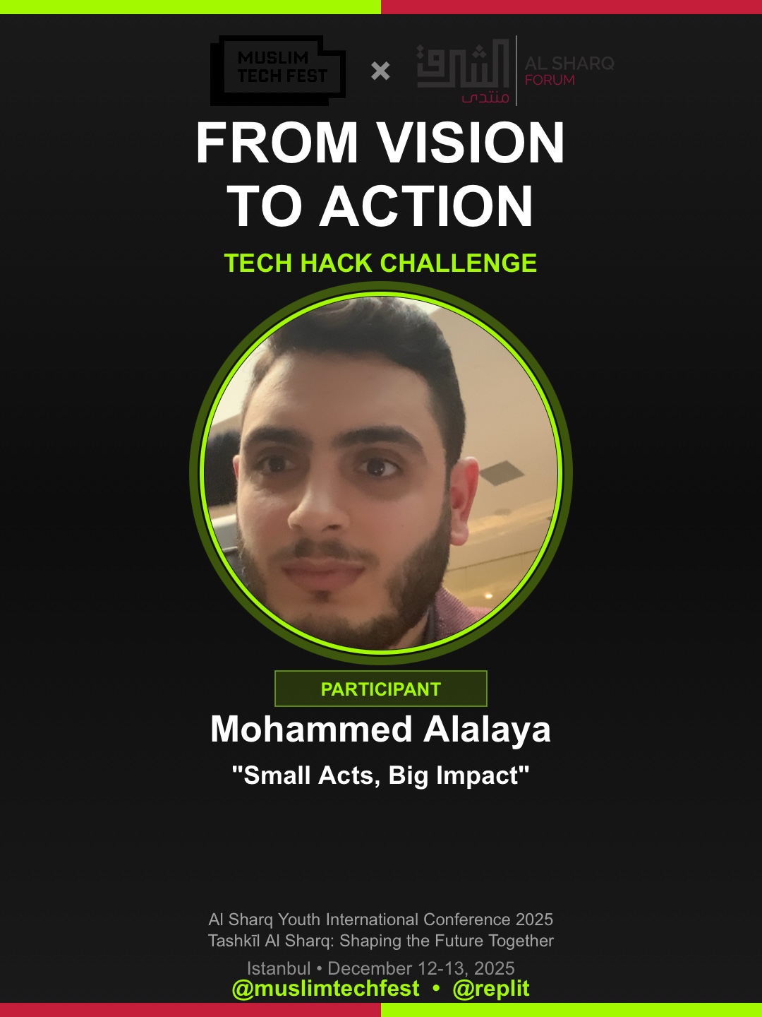 Mohammed Alalaya's Tech Hack Challenge Certificate