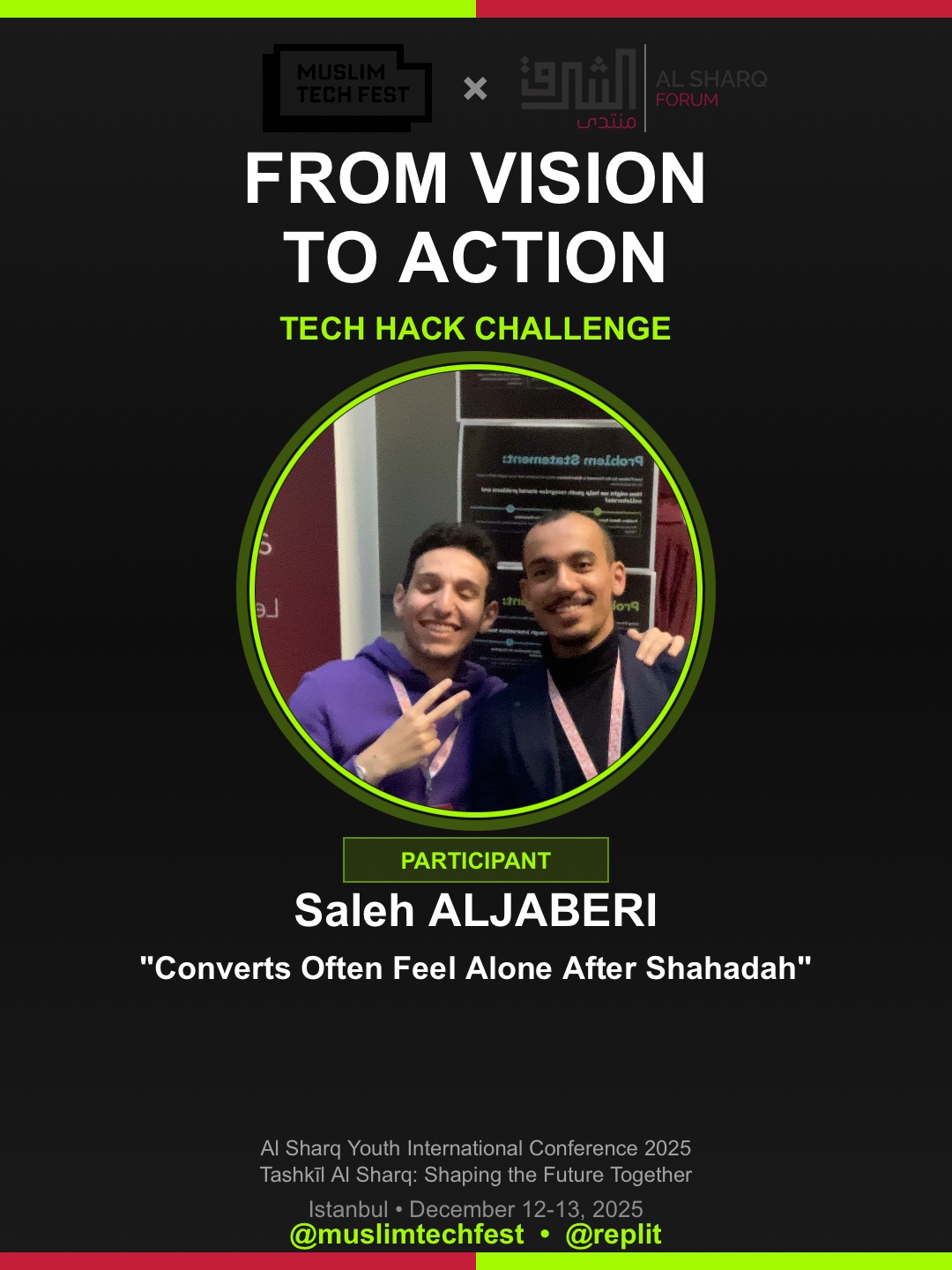 Saleh Aljaberi's Tech Hack Challenge Certificate